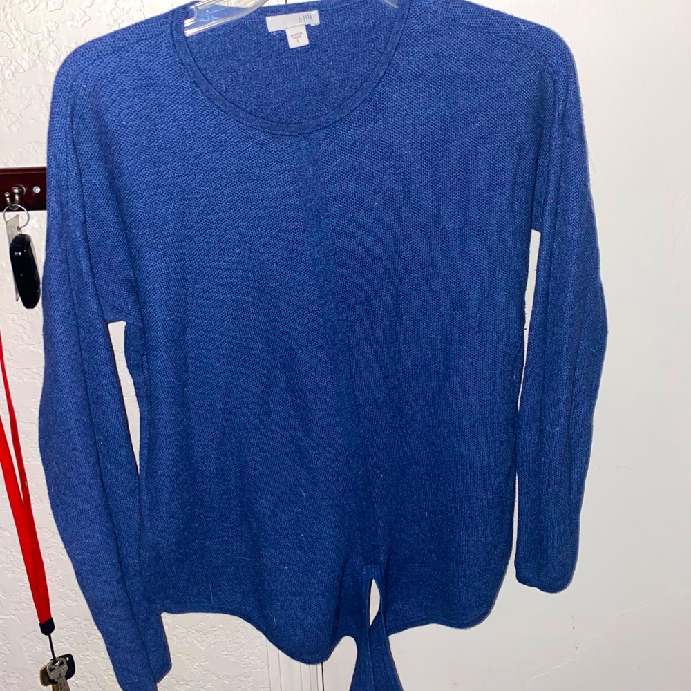 J. Jill Pullover Front Tie Sweater